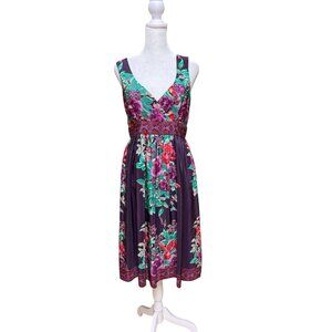 Plenty Tracy Reese Silk Floral Knee Length Dress Sz 6